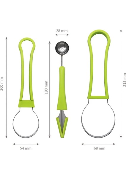 Çoklu 4'ü 1 Arada Meyve Oyma Seti Çelik Kavun Topu Kepçe Tohum Sökücü Karpuz Bıçağı Kazma Hamuru Ayırıcı Meyve Dekorasyon Aksesuarları (Yurt Dışından) modelleri