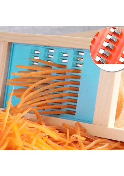 2.5mm-Mavi Ahşap Sebze Rende Patates Dilimleme Ev Sebze Meyve Havuç Parçalayıcı Mutfak Parçalayıcı Soyucu Ezici Aksesuarları (Yurt Dışından) indirimleri