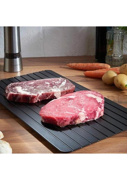 L Hızlı Buz Çözme Tepsisi Hızlı Çözülme Dondurulmuş Gıda Et Meyve Hızlı Buz Çözme Plaka Levha Buz Çözme Güvenli Mutfak Gadget Aracı (Yurt Dışından)