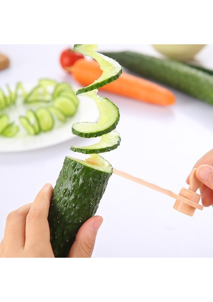 Lotus Rengi Büyülü Meyve Patates Spiral Rulo Kesici Manuel Silindir Fransız Kızartma Kesici Yapma Büküm Parçalayıcı Rende Mutfak Gadget Pişirme Aracı (Yurt Dışından)