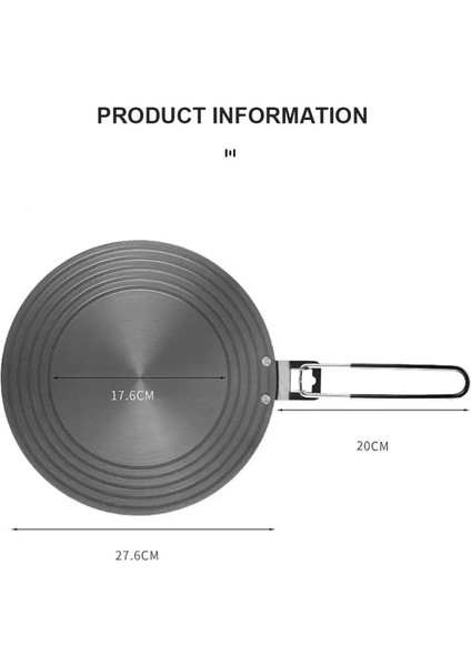 03 Yapışmaz Gaz Sobası Mutfak Isı Iletim Plakası Enerji Tasarrufu Ev Kalınlaşmış Çözülme Difüzör Pişirme Termal Gadget (Yurt Dışından)