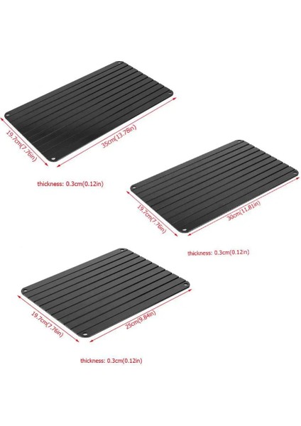 9.84X7.76X0.12 Inç Hızlı Buz Çözme Tepsisi Çözülme Dondurulmuş Gıda Et Meyve Hızlı Buz Çözme Plaka Levha Buz Çözme Mutfak Gadget Aracı 0.12"/0.3cm Kalınlık (Yurt Dışından)