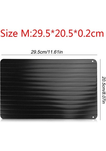 M 29.5X20.5X0.2CM Buz Çözme Tepsisi Dondurulmuş Et Hızlı Daha Güvenli Alüminyum Yol Çözdürme Buz Çözme Balık ve Deniz Ürünleri Tabağı Mutfak Aksesuarları Gargets Araçları (Yurt Dışından)