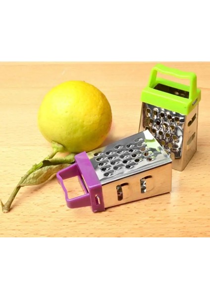Rastgele Renkler Mini Dört Taraflı Rende Paslanmaz Çelik Planya Çok Fonksiyonlu Soyma Kesici Meyve Zencefil Sarımsak Rende Pişirme Mutfak Gadget (Yurt Dışından)