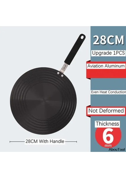 28 cm 6 mm Kolu Hızlı Buz Çözme Tepsisi Çözülme Dondurulmuş Gıda Et Meyve Hızlı Buz Çözme Isı Iletim Plakası Mutfak Gaz Sobası Isı Iletim Plakası (Yurt Dışından)