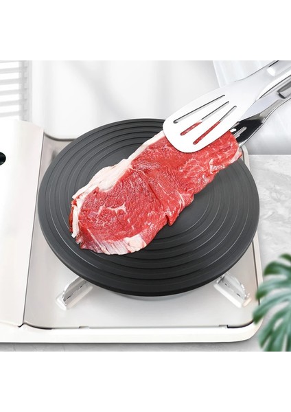 Gri 28 cm x 6mm Mutfak Termal Plaka Ev Hızlı Çözülme Plakası Etler Için Mutfak Tencere Kahve Tencere Isı Iletim Tepsileri Mutfak Aksesuarları (Yurt Dışından)