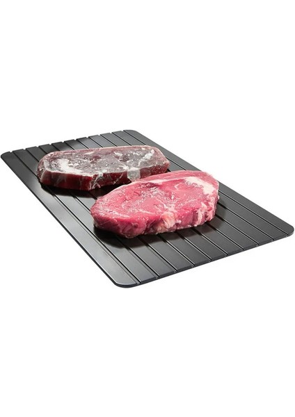 23X16.5X0.2CM Hızlı Buz Çözme Tepsisi Dondurulmuş Gıda Et Balık Dakikalar Içinde Çözülme Mutfak Buz Çözme Tepsisi Elektriksiz Kimyasal Mikrodalga Mat (Yurt Dışından)