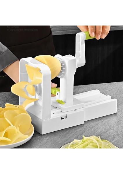 Yeşil Sebze Rende Patates Spiral Dilimleme Kasırga Meyve Sebze Spiral Makinesi Erişte Makinesi Çok Fonksiyonlu Mutfak Aletleri (Yurt Dışından)
