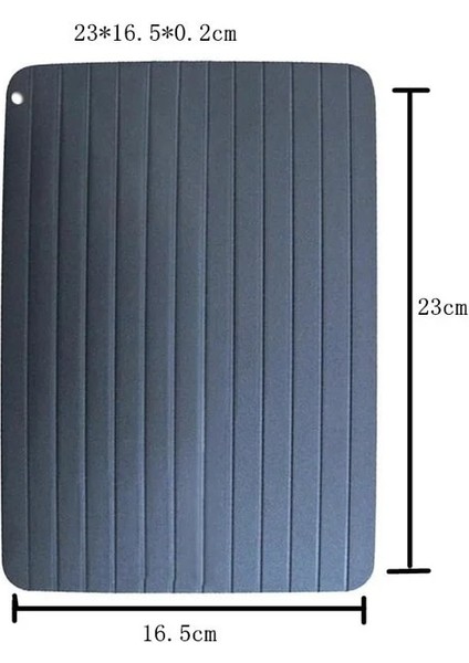 23 x 16.5 x 0.2 cm Mutfak Alüminyum Çözdürme Plakası Biftek Dondurulmuş Gıda Et Hızlı Çözdürme Plakası (Yurt Dışından)