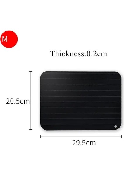 M 29.5X20.5X0.2CM Pro Thaw Master Magic Defrost Tepsi Metal Plaka Buz Çözme Tepsisi Güvenli Hızlı Çözdürme Et Balık Deniz Ürünleri Mutfak Aşçı Gadget Aracı (Yurt Dışından)