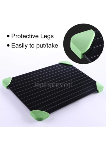 M 29.5X20.5X0.2CM Pro Thaw Master Magic Defrost Tepsi Metal Plaka Buz Çözme Tepsisi Güvenli Hızlı Çözdürme Et Balık Deniz Ürünleri Mutfak Aşçı Gadget Aracı (Yurt Dışından) fırsatları