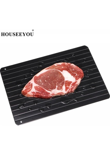 M 29.5X20.5X0.2CM Pro Thaw Master Magic Defrost Tepsi Metal Plaka Buz Çözme Tepsisi Güvenli Hızlı Çözdürme Et Balık Deniz Ürünleri Mutfak Aşçı Gadget Aracı (Yurt Dışından) indirimleri