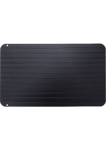 Siyah 30X20.5 cm Alüminyum Alaşımlı Çelik Hızlı Çözülme Kurulu Dondurulmuş Gıda Biftek Et Hızlı Çözülme Plaka Kesme Tahtası Buz Çözme Mutfak Gadget Aracı (Yurt Dışından)
