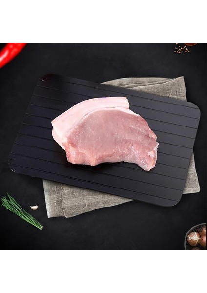 Siyah 23X16.5 Mutfak Hızlı Buz Çözme Tepsisi Hızlı Çözülme Dondurulmuş Gıda Et Meyve Hızlı Buz Çözme Plaka Levha Buz Çözme Tepsisi Çözülme Ana Mutfak Aletleri (Yurt Dışından) fiyatları