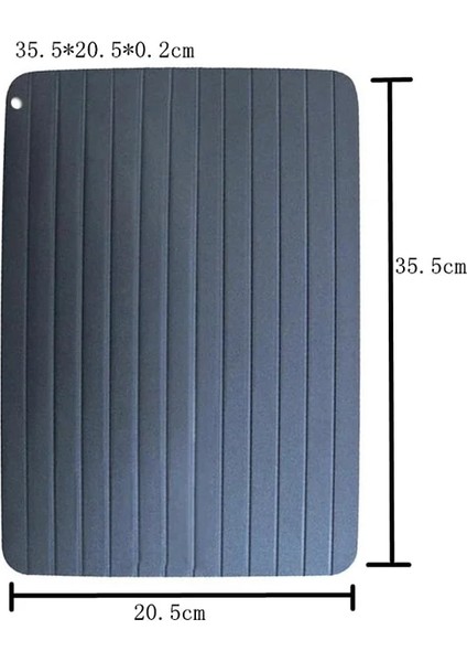 Dondurulmuş Etler Için Açık Sarı Buz Çözme Tepsisi Yiyecekleri Çözmenin Hızlı ve Güvenli Yolu Büyük Boy Buz Çözme Plakası Mucize Doğal Isıtma ile Çözülme (Yurt Dışından)