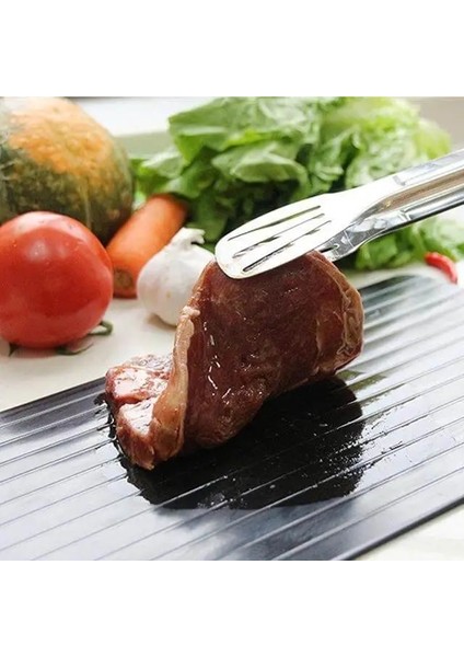 Dondurulmuş Etler Için Açık Sarı Buz Çözme Tepsisi Yiyecekleri Çözmenin Hızlı ve Güvenli Yolu Büyük Boy Buz Çözme Plakası Mucize Doğal Isıtma ile Çözülme (Yurt Dışından) fırsatları