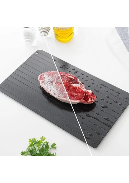 Dondurulmuş Etler Için Açık Sarı Buz Çözme Tepsisi Yiyecekleri Çözmenin Hızlı ve Güvenli Yolu Büyük Boy Buz Çözme Plakası Mucize Doğal Isıtma ile Çözülme (Yurt Dışından) indirimleri