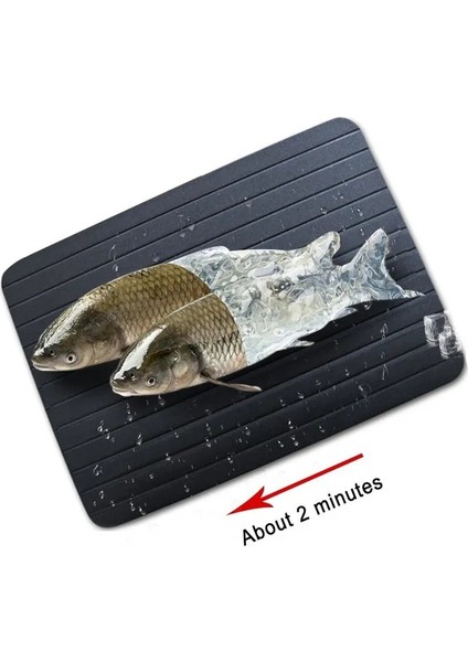 29.5X20.3X0.2CM Lmetjma Hızlı Buz Çözme Tepsisi Alüminyum Alaşımlı Çözülme Gıda Buz Çözme Tepsisi Dondurulmuş Et Balık Yemek Tepsisi Fırçalı Et Araçları KC0044 (Yurt Dışından) fırsatları