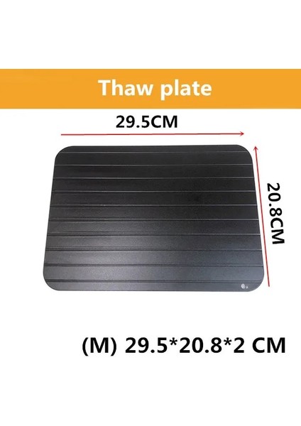 M 29.5X20.8X2 cm Hızlı Buz Çözme Tepsisi Çözülme Dondurulmuş Gıda Et Meyve Hızlı Buz Çözme Plaka Levha Buz Çözme Mutfak Aracı (Yurt Dışından)