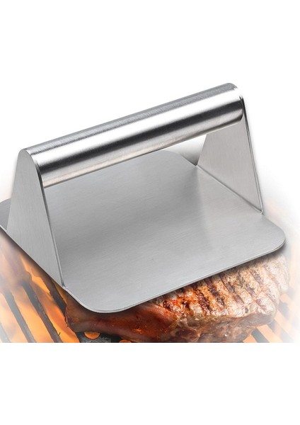 Kare Premium Paslanmaz Çelik Burger Presi Et Tabağı Patty Kalıbı Manuel Tip Mutfak Aletleri ve Aksesuarları (Yurt Dışından)