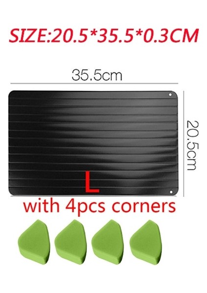 L B2 Hızlı Buz Çözme Tepsisi Hızlı Çözülme Plakası Sihirli Kurulu Gıda Et Meyve Için Hızlı Çözülme Buz Çözme Tepsisi Mutfak Gadget Aracı (Yurt Dışından)