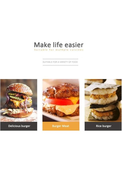 01 Hamburger Makinesi Yapışmaz Burger Presi Sığır Patty Et Barbekü Izgara Burger Barbekü Yuvarlak Şekil Hamburger Presi Mutfak Aletleri (Yurt Dışından) indirimleri