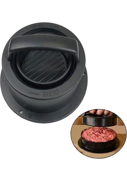 Stil 1 Hamburger Yapma Araçları Gıda Temas Boyutu 12.5*12.5*5.9cm Kombine Et Presleme Kalıbı Uzun Ömürlü Mutfak Aletleri Et Presi (Yurt Dışından)