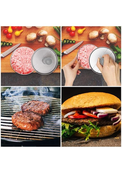 100 Kağıt Siyah Set Hamburger Presi Patty Maker Seti 100 Adet Balmumu Kağıt Yaprak Yapışmaz Et Baskı Kolu Patty Burger Maker Kalıp Barbekü Için (Yurt Dışından) fırsatları