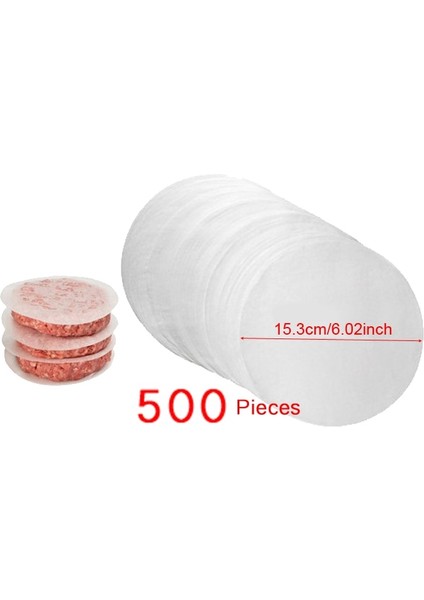 Fan Basın 100 Kağıt Hamburger Presi Aracı Et Makinesi Sığır Yapımcıları Alüminyum Alaşımlı Kalıp Burger Araçları 100 Adet Yağlı Kağıt (Yurt Dışından)
