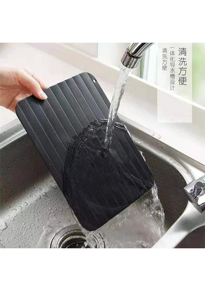 Sadece 4 Adet Kollu Hızlı Buz Çözme Tepsisi Çözülme Dondurulmuş Gıda Et Hızlı Buz Çözme Plakası Alüminyum Alaşımlı Balık Buz Çözme Kurulu Mutfak Gadget Aracı (Yurt Dışından) modelleri