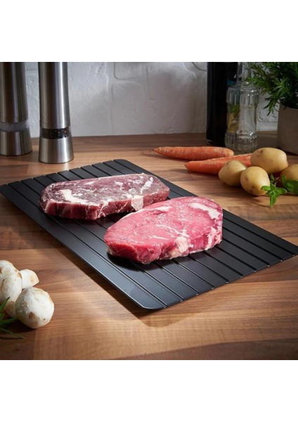 L 35.5X20.5X2 cm Hızlı Buz Çözme Tepsisi Çözülme Dondurulmuş Gıda Et Meyve Hızlı Buz Çözme Plaka Levha Buz Çözme Mutfak Aracı (Yurt Dışından) fiyatları