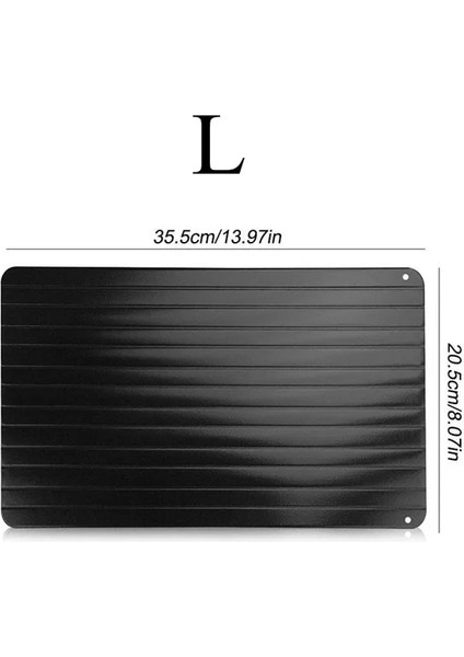 L 0.3 cm 1 Adet Hızlı Buz Çözme Tepsisi Kesme Tahtası Hızlı Güvenlik Çözdürme Tepsisi Hızlı Çözdürme Plakası Dondurulmuş Gıda Et Mutfak Gadget Aracı (Yurt Dışından)