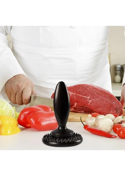Siyah Burger Presi Çift Taraflı Et Yumuşatıcı Biftek Yumuşatıcı Et Pounder Mutfak Aletleri Yapışmaz Ezme Et Burger Presi (Yurt Dışından) fırsatları