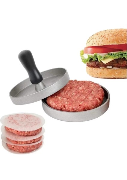 Tip B Abs Hamburger Makinesi Hamburger Presi Yuvarlak Şekil Yapışmaz Şef Köfte Hamburger Eti Sığır Izgara Burger Presi Patty Maker Kalıp (Yurt Dışından)