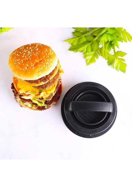 Tip B Abs Hamburger Makinesi Hamburger Presi Yuvarlak Şekil Yapışmaz Şef Köfte Hamburger Eti Sığır Izgara Burger Presi Patty Maker Kalıp (Yurt Dışından)