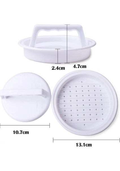 Yuvarlak Köfte Yapma Makinesi Plastik Saplı Hamburger Et Presi Dayanıklı Kolay Temizlik Çok Fonksiyonlu Mutfak Aracı Aksesuarları (Yurt Dışından)
