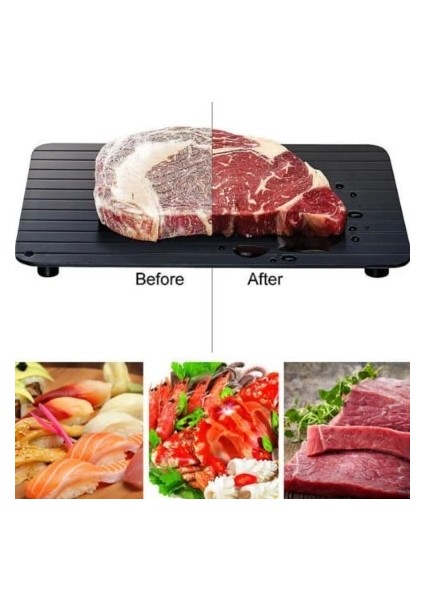 23X16.5X0.2CM Hızlı Buz Çözme Tepsisi Çözülme Dondurulmuş Gıda Et Meyve Hızlı Buz Çözme Plaka Levha Buz Çözme Mutfak Gadget Aracı (Yurt Dışından)