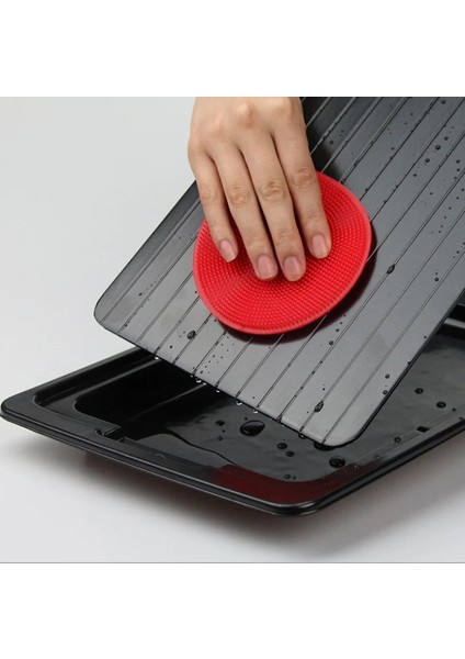 23X16.5X0.2CM Hızlı Buz Çözme Tepsisi Çözülme Dondurulmuş Gıda Et Meyve Hızlı Buz Çözme Plaka Levha Buz Çözme Mutfak Gadget Aracı (Yurt Dışından)