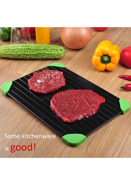 Kırmızı Ayaklı Tepsi 29.5X20.8X0.2CM Hızlı Buz Çözme Tepsisi Çözülme Dondurulmuş Gıda Et Meyve Hızlı Buz Çözme Plaka Tahtası Buz Çözme Mutfak Gereçleri Aracı Buz Çözme Tepsisi (Yurt Dışından)