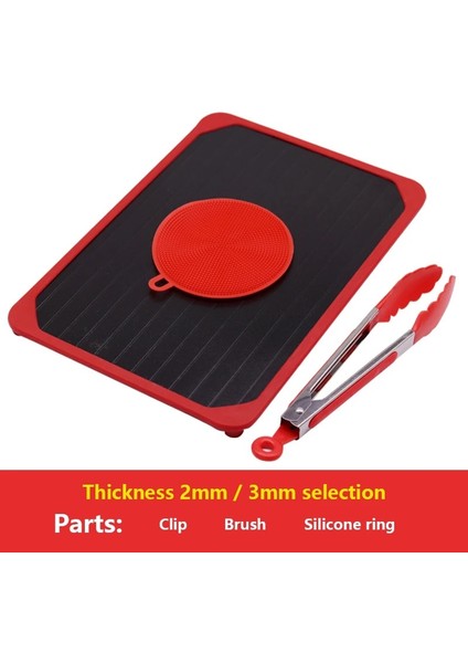Kırmızı Ayaklı Tepsi 29.5X20.8X0.2CM Hızlı Buz Çözme Tepsisi Çözülme Dondurulmuş Gıda Et Meyve Hızlı Buz Çözme Plaka Tahtası Buz Çözme Mutfak Gereçleri Aracı Buz Çözme Tepsisi (Yurt Dışından)