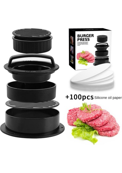 Stil 1 Etli Pasta Presi Hamburger Yapımcısı Makinesi Et Izgara Patty Barbekü Burger Yapımcısı Kalıp Yapışmaz Doldurulmuş Burger Yuvarlak Şekil Burger Kalıbı (Yurt Dışından) fiyatları