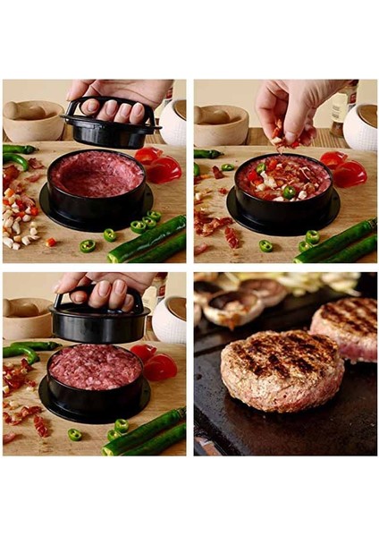 Pres ve Yağlı Kağıt Hamburger Makinesi Et Aracı Hamburger Presi Kalıp Et Için Burger Presi Sığır Izgara Burger Presi Patty Maker Kalıp Jambon Yapımcısı Mutfak (Yurt Dışından)