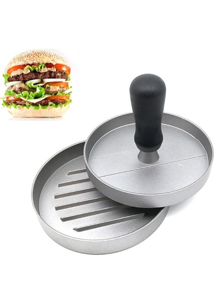 Gri Yuvarlak Et Araçları Hamburger Makinesi Metal Hamburger Et Sığır Izgara Hamburger Makinesi Et Parçalayıcı Kalıp Mutfak Malzemeleri (Yurt Dışından) indirimleri