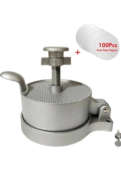 Fan Pres 100 Kağıt 3 Burger Presi Hamburger Makinesi Alüminyum Yapışmaz Kek Patty Kalıp Barbekü Izgara Aksesuarları Dıy Ev Mutfak Aracı (Yurt Dışından)