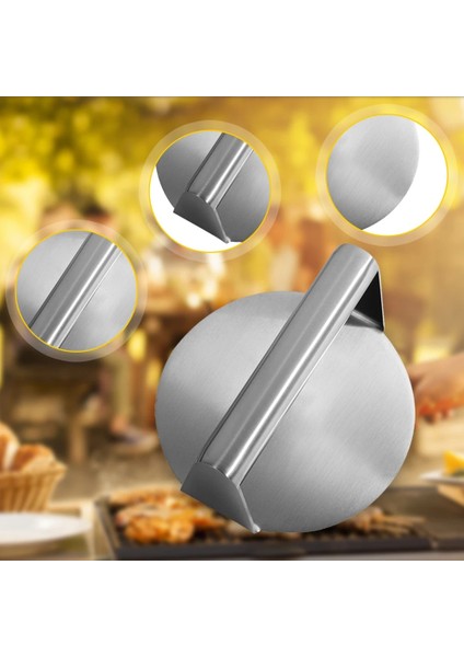 Yuvarlak Temiz Düz Hamburger Üst Çelik Burger Izgara Smash Izgara Paslanmaz ve Pres Kolay Gres Aksesuarları Sıkma Pres Mutfak (Yurt Dışından) fiyatları