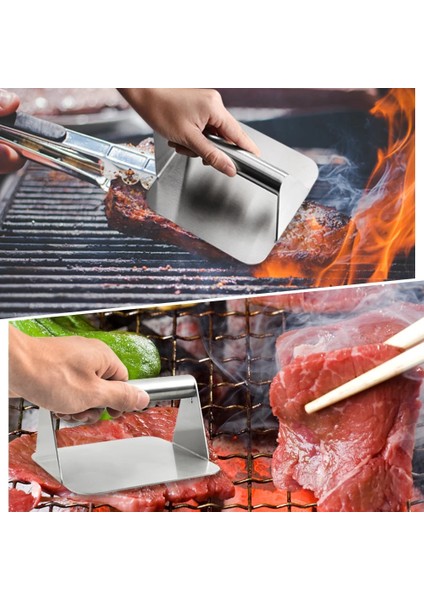 Yuvarlak Temiz Düz Hamburger Üst Çelik Burger Izgara Smash Izgara Paslanmaz ve Pres Kolay Gres Aksesuarları Sıkma Pres Mutfak (Yurt Dışından) indirimleri