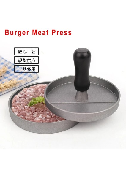 NC102-2 Kaliteli Burger Et Presi Yuvarlak Kalıp Alüminyum Alaşımlı Hamburger Sığır Barbekü Presi Mutfak ve Izgara Aksesuarları Sandviç Kalıp Aracı (Yurt Dışından) fiyatları
