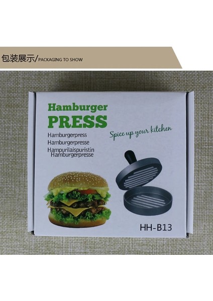 NC102-2 Kaliteli Burger Et Presi Yuvarlak Kalıp Alüminyum Alaşımlı Hamburger Sığır Barbekü Presi Mutfak ve Izgara Aksesuarları Sandviç Kalıp Aracı (Yurt Dışından) fırsatları