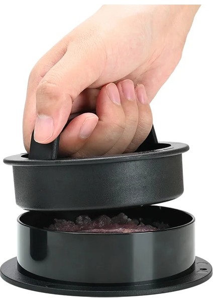 Hiçbir Kutu Hamburger Makinesi Yuvarlak Hamburger Presi Şekli Yapışmaz Şef Köfte Hamburger Eti Sığır Izgara Burger Presi Patty Maker Kalıp Barbekü (Yurt Dışından) fiyatları