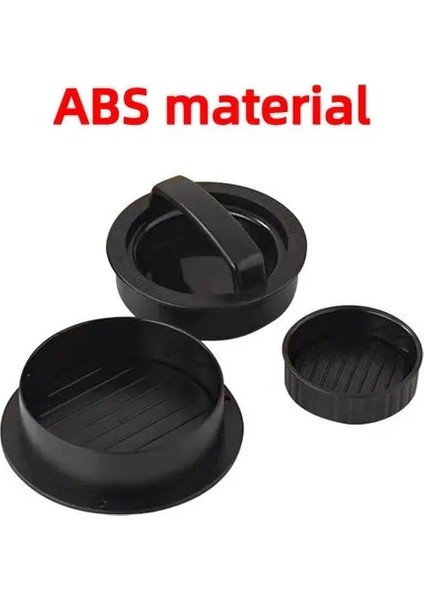 Abs Siyah Abs Manuel Hamburger Presi Etli Turta Doldurulmuş Burger Kalıp Makinesi Pişirme Kağıdı Gömlekleri Patty Pasta Barbekü Aracı Mutfak Aksesuarları (Yurt Dışından)